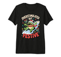 Overstimulated But Festive Frog Slide T-Shirt - Graphic Print Men Women - T-Shirt, Sweatshirt, Hoodie