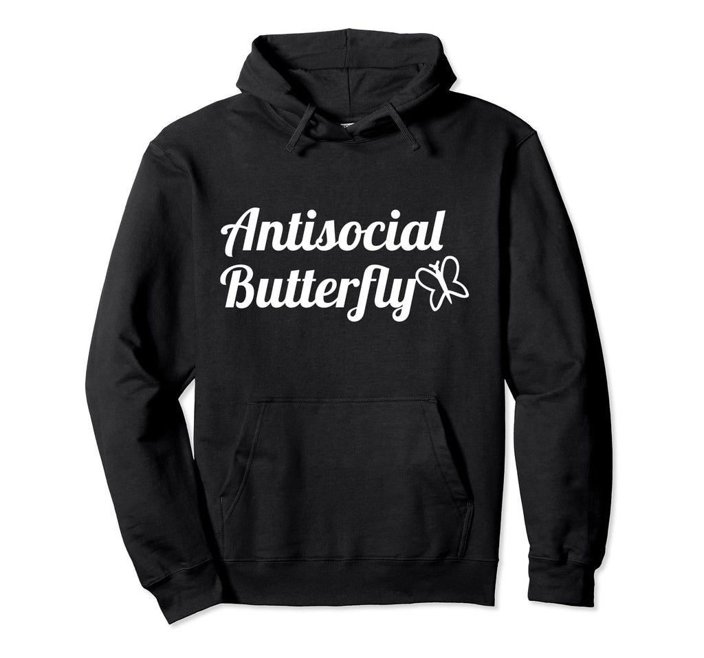 Antisocial Butterfly Hoodie - Custom Art Print Men Women - T-Shirt, Sweatshirt, Hoodie
