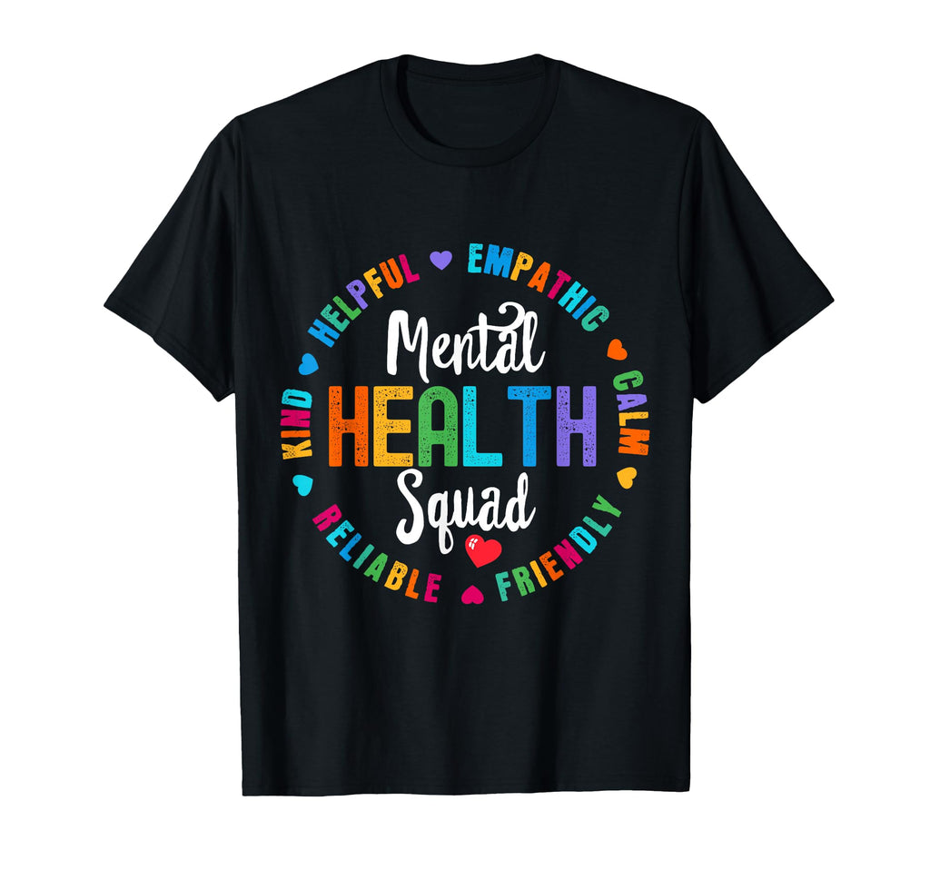 Mental Health Squad Nurse Team Registered T-Shirt - Graphic Print Unisex - T-Shirt, Sweatshirt, Hoodie