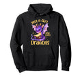 Just Who Loves Dragons Books Hoodie - Aesthetic Graphic for Adults - T-Shirt, Sweatshirt, Hoodie