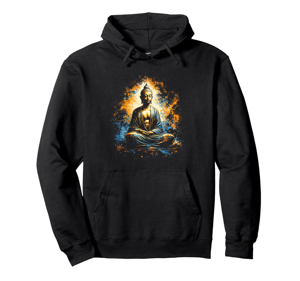 Buddha Meditation Zen Spiritual Art Hoodie - Fun Novelty Design Unisex - T-Shirt, Sweatshirt, Hoodie
