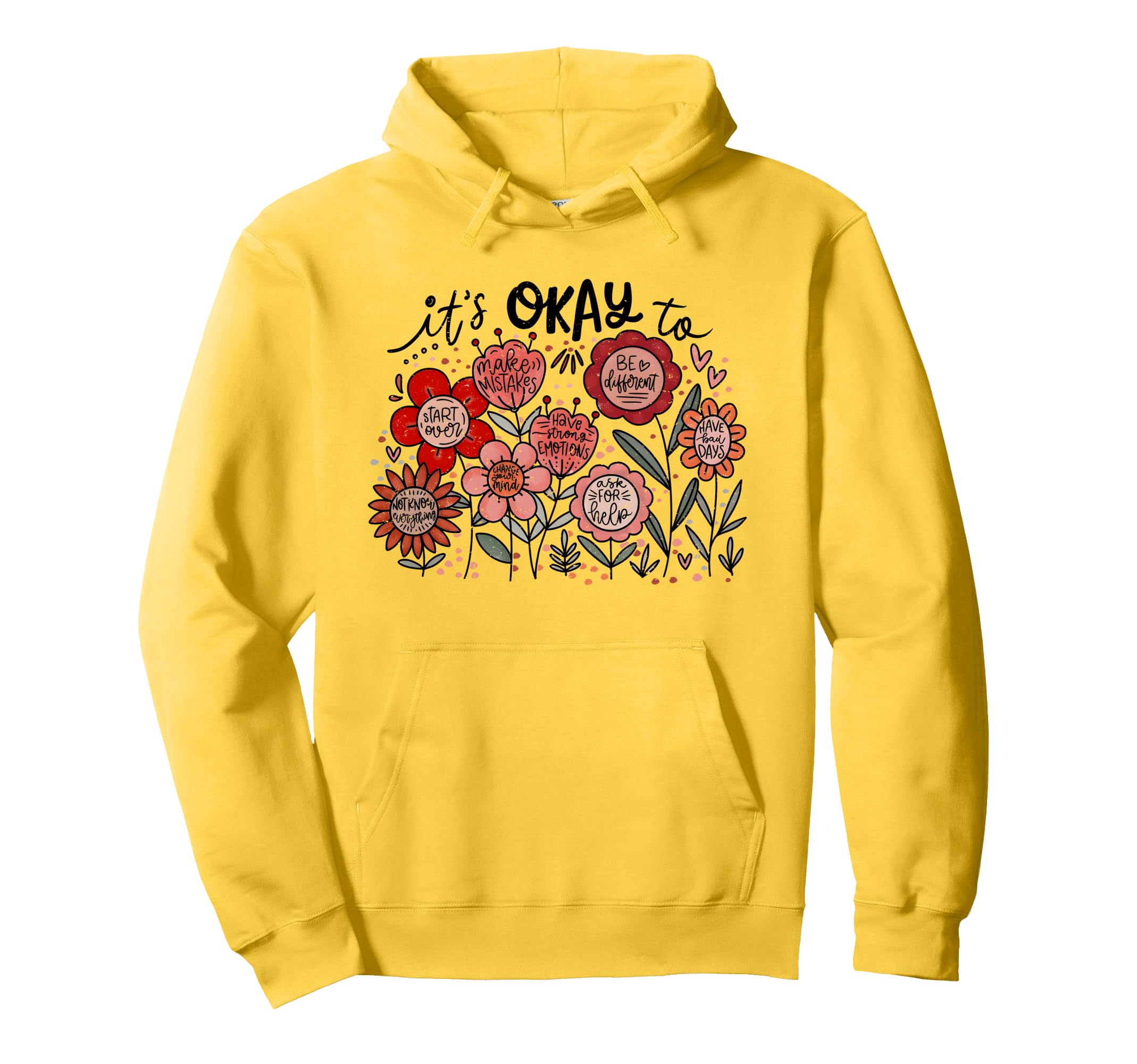 Its Okay To Make Mistakes Motivational Hoodie - Minimalist Print Men Women - T-Shirt, Sweatshirt, Hoodie
