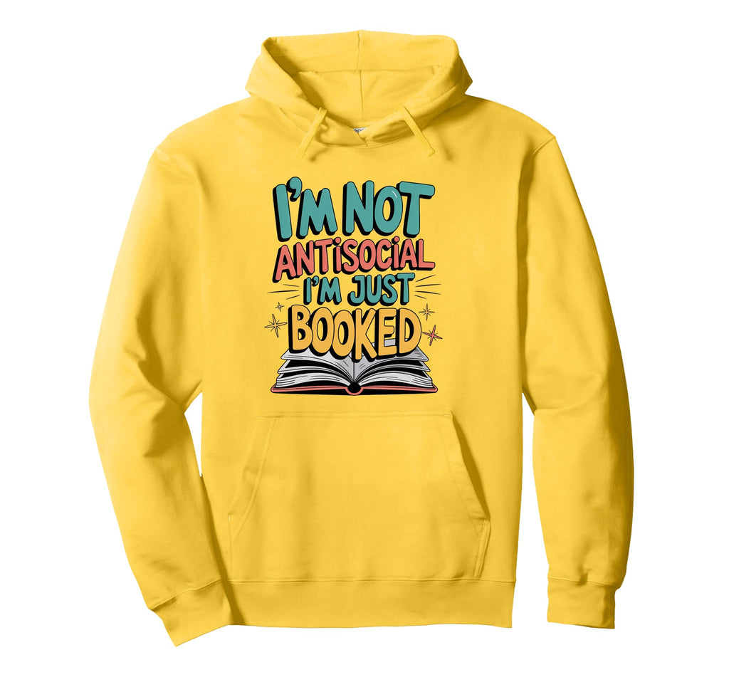 Funny Book Lover Bookworm Im Just Hoodie - Casual Everyday Wear Men Women - T-Shirt, Sweatshirt, Hoodie