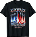 250th Anniversary 250 Year America Freedom Air Jets T-Shirt Unisex T-shirt, Sweatshirt, Hoodie, Long Sleeve Tee - T-Shirt, Sweatshirt, Hoodie