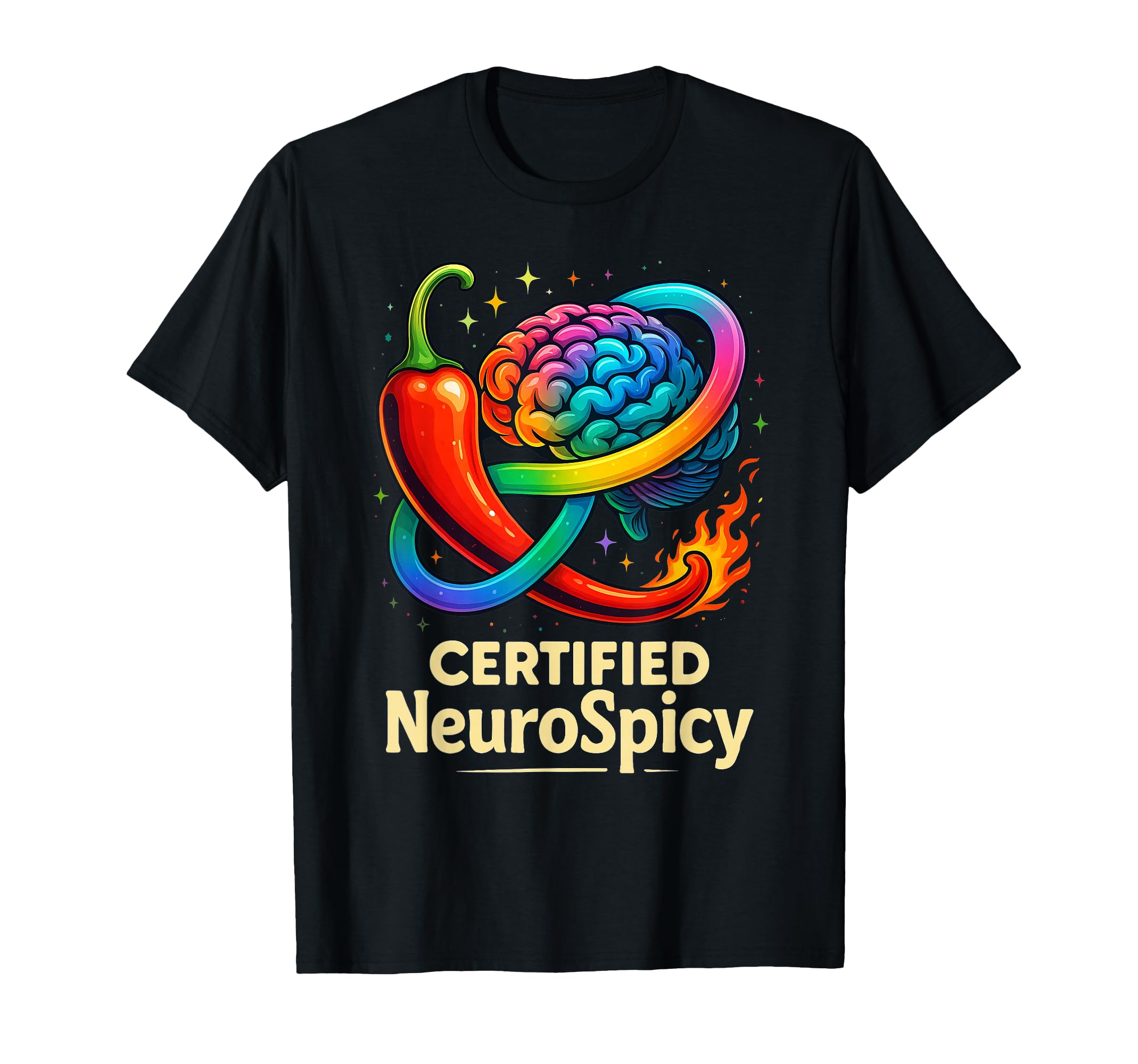 Certified Neurospicy Adhd Autism T-Shirt - Novelty Apparel Men Women - T-Shirt, Sweatshirt, Hoodie