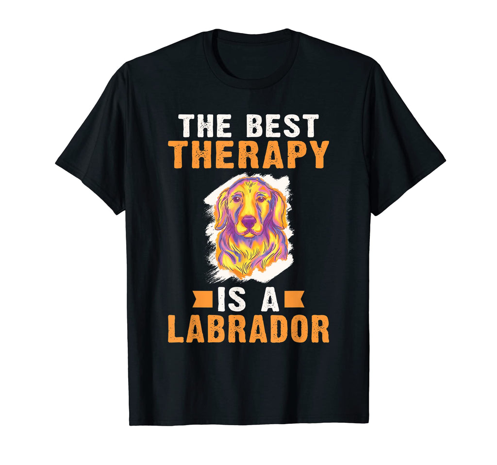 Lab Retriever Best Therapy Is Labrador T-Shirt - Minimalist Print Unisex - T-Shirt, Sweatshirt, Hoodie