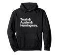 Names Famous Authors Poets Twain Austen Hoodie - Graphic Print Unisex - T-Shirt, Sweatshirt, Hoodie