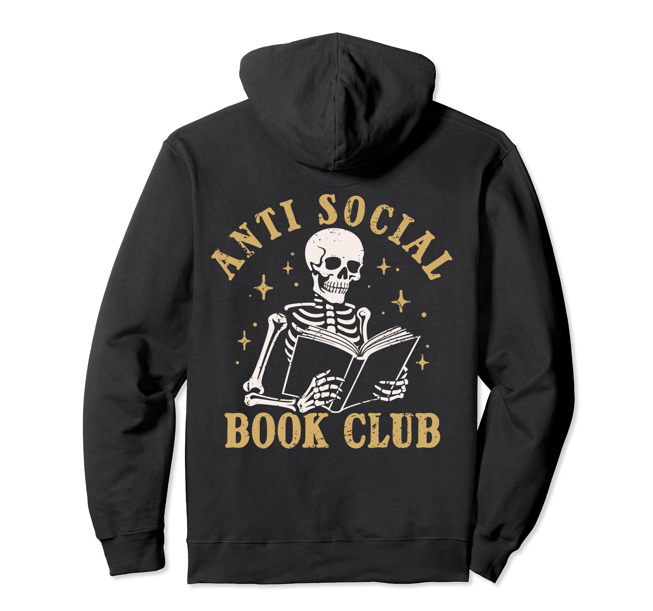 Anti Social Book Club Books Reading Lover Hoodie - Graphic Print Unisex - T-Shirt, Sweatshirt, Hoodie