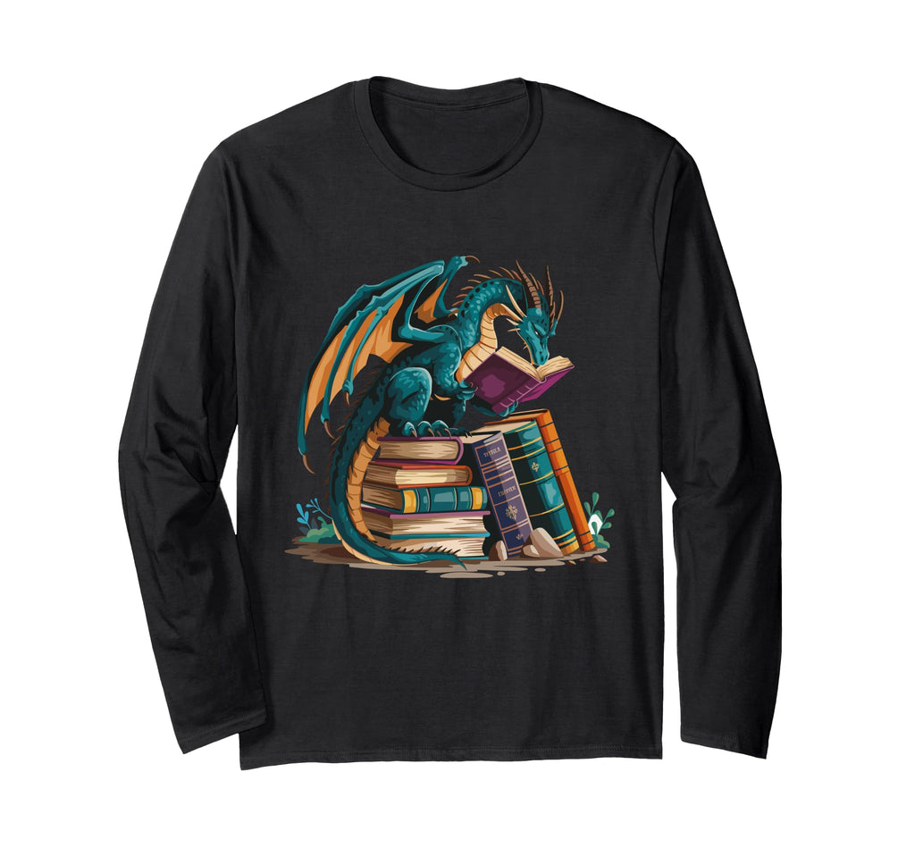 Reading Dragon Shirts Magical Book T-Shirt - Novelty Apparel Men Women - T-Shirt, Sweatshirt, Hoodie