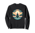 Yoga Meditation Pose Sunset Landscape Sweatshirt - Graphic Print Men Women - T-Shirt, Sweatshirt, Hoodie