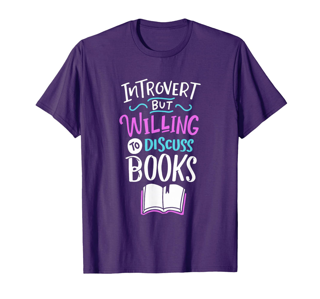 Introverted But Willing To Discuss T-Shirt - Fun Novelty Design for Adults - T-Shirt, Sweatshirt, Hoodie