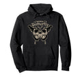 Antisocial Butterfly Skull Wings Hoodie - Minimalist Print for Adults - T-Shirt, Sweatshirt, Hoodie