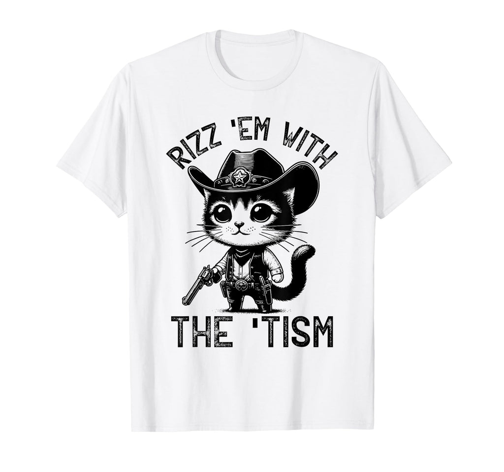 Autism Rizz Em Tism Awareness Autistic T-Shirt - Graphic Print for Adults - T-Shirt, Sweatshirt, Hoodie