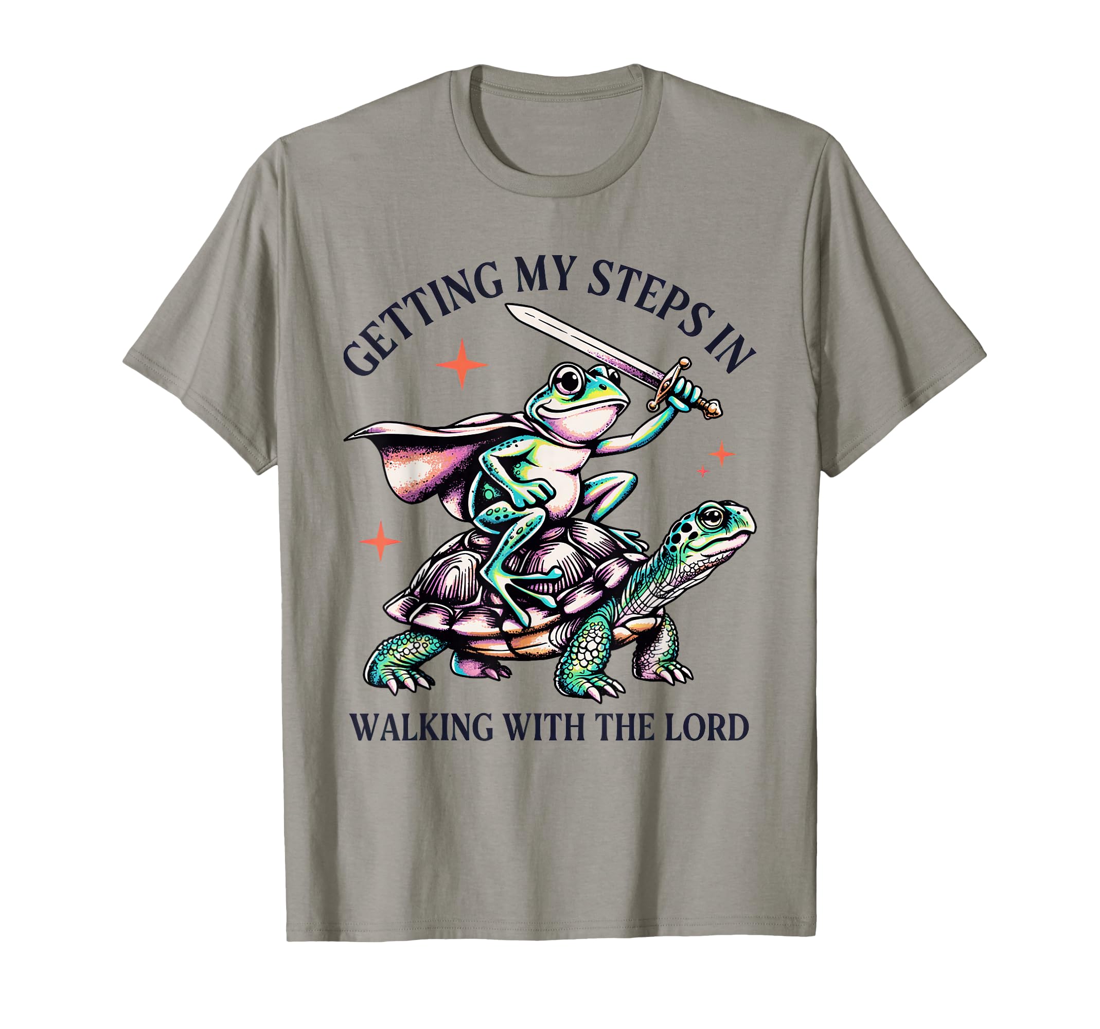 Getting My Steps Walking Lord Frog T-Shirt - Fun Novelty Design Unisex - T-Shirt, Sweatshirt, Hoodie