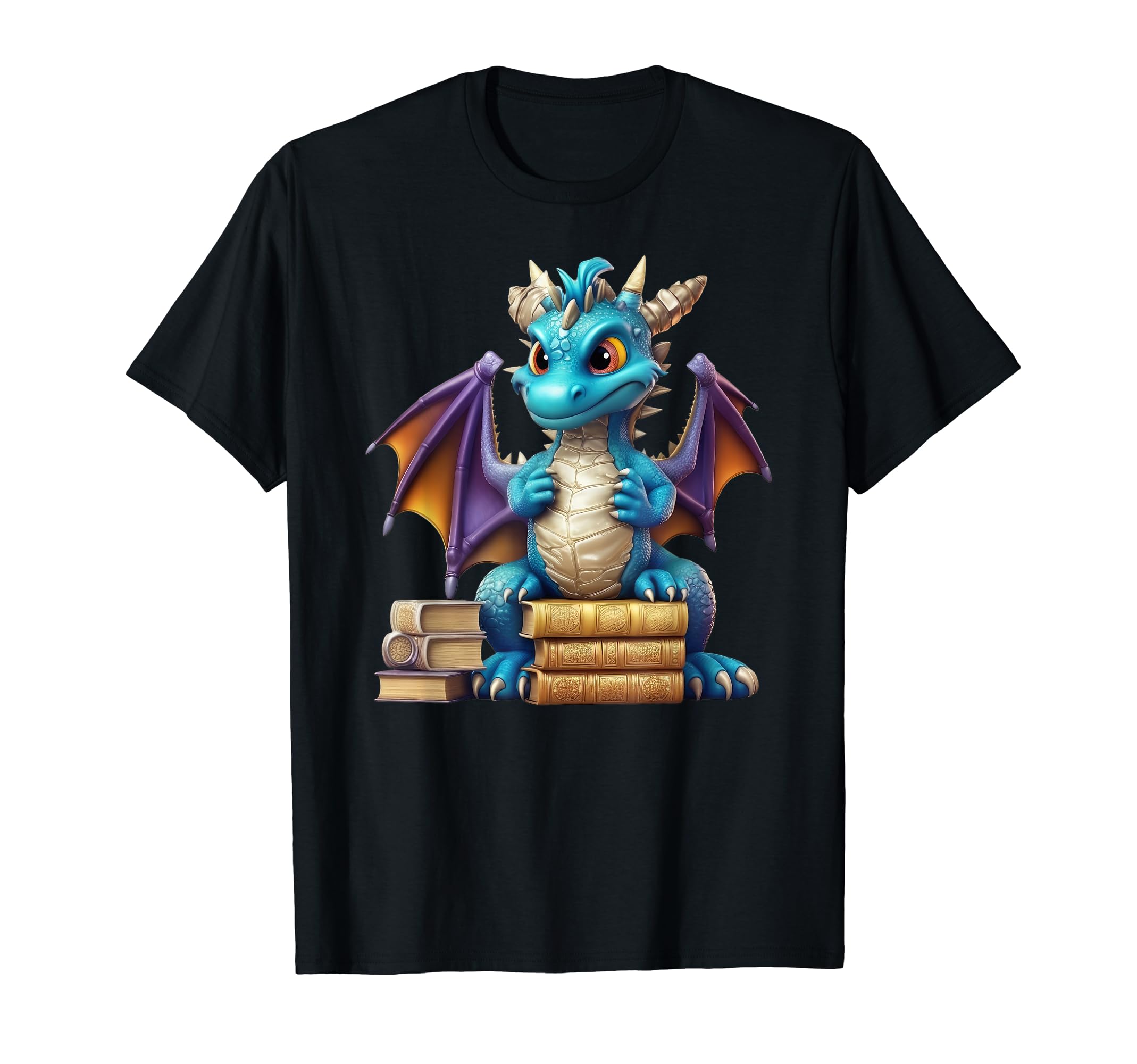 Chinese Year Dragon Dragon Books Colorful T-Shirt - Custom Art Print Unisex - T-Shirt, Sweatshirt, Hoodie