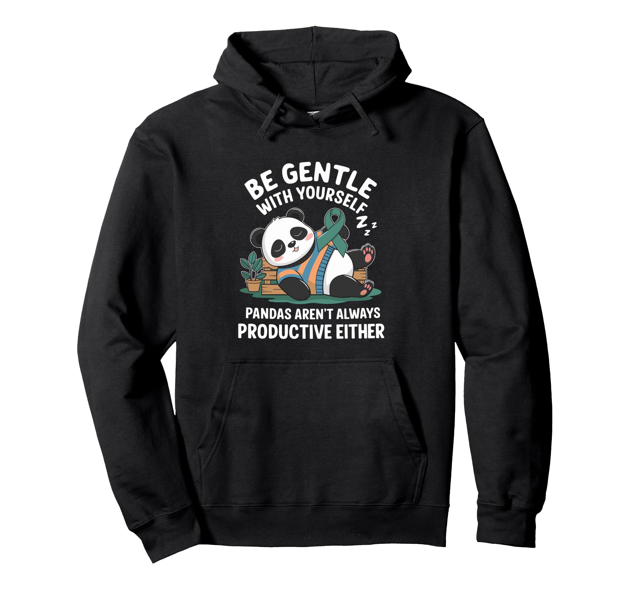 Panda Mental Health Awareness Hoodie - Casual Everyday Wear for Adults - T-Shirt, Sweatshirt, Hoodie