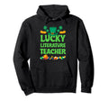 Lucky Literature Teacher Irish Shamrock Hoodie - Unique Graphic for Adults - T-Shirt, Sweatshirt, Hoodie
