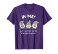 Gnome May We Wear Gray Ribbon Brain T-Shirt - Graphic Print for Adults - T-Shirt, Sweatshirt, Hoodie