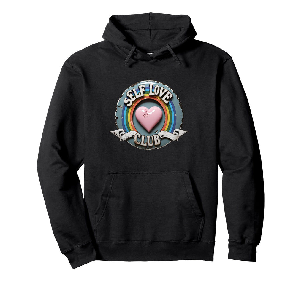 Self Love Club Emblem Mindful Hoodie - Casual Everyday Wear for Adults - T-Shirt, Sweatshirt, Hoodie