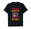 Easily Distracted Dragons And Books T-Shirt - Custom Art Print Unisex - T-Shirt, Sweatshirt, Hoodie