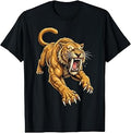 Saber Tooth Tiger Smilodon Animal T-Shirt Unisex T-shirt, Sweatshirt, Hoodie, Long Sleeve Tee - T-Shirt, Sweatshirt, Hoodie