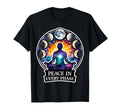 Moon Meditation Lunar Mindfulness T-Shirt - Minimalist Print Men Women - T-Shirt, Sweatshirt, Hoodie