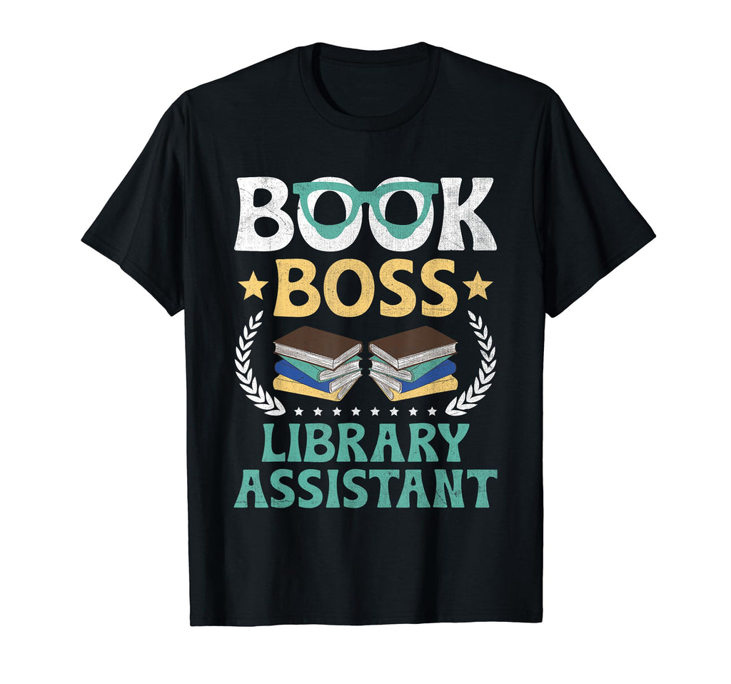 Library Assistant Librarian Library T-Shirt - Minimalist Print for Adults - T-Shirt, Sweatshirt, Hoodie