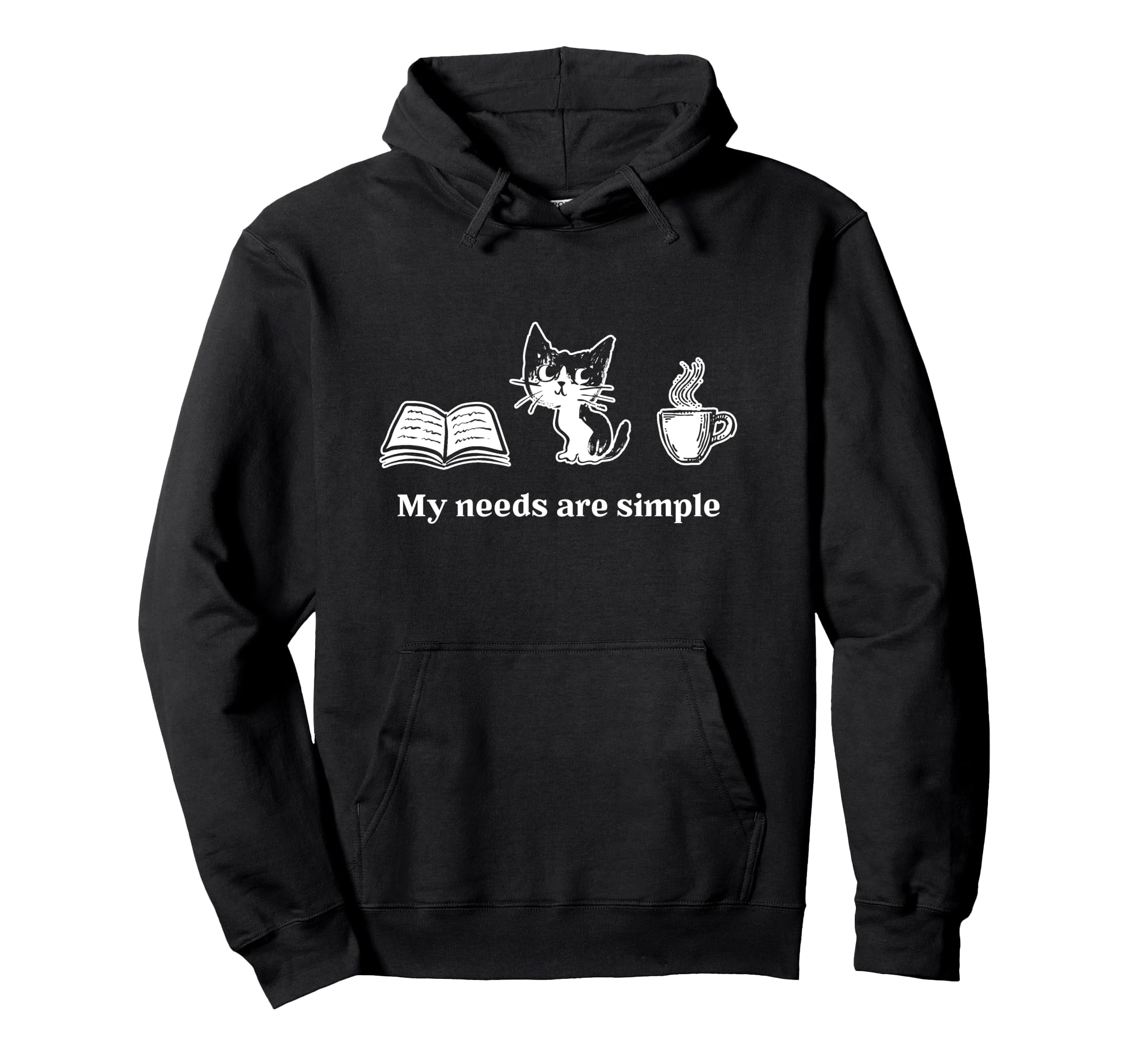 Book Cat Coffee Reading Coffee And Cat Hoodie - Streetwear Style for Adults - T-Shirt, Sweatshirt, Hoodie
