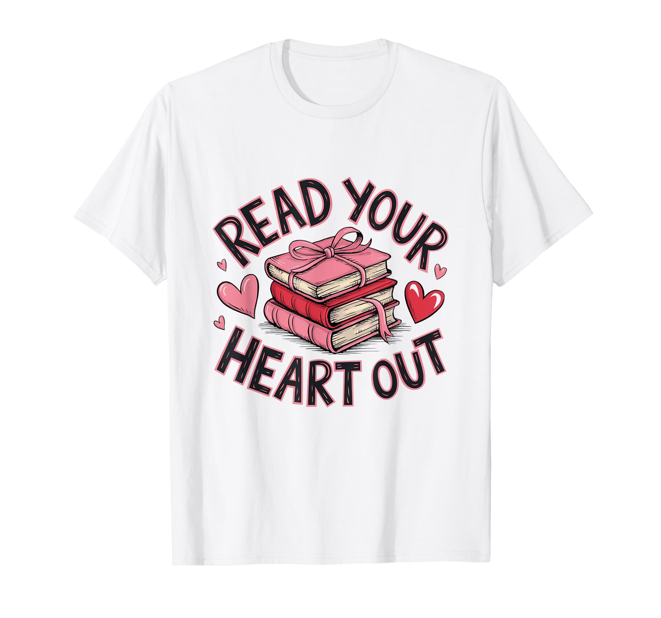 Valentines Day Bookaholic Ela T-Shirt - Aesthetic Graphic for Adults - T-Shirt, Sweatshirt, Hoodie