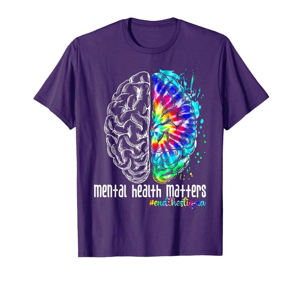 Support Mental Health Matter End T-Shirt - Casual Everyday Wear for Adults - T-Shirt, Sweatshirt, Hoodie