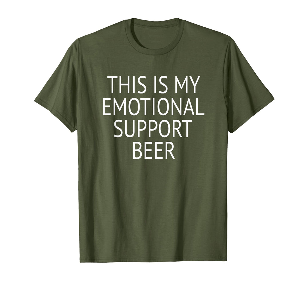 This Is My Emotional Support Beer T-Shirt - Graphic Print Unisex - T-Shirt, Sweatshirt, Hoodie