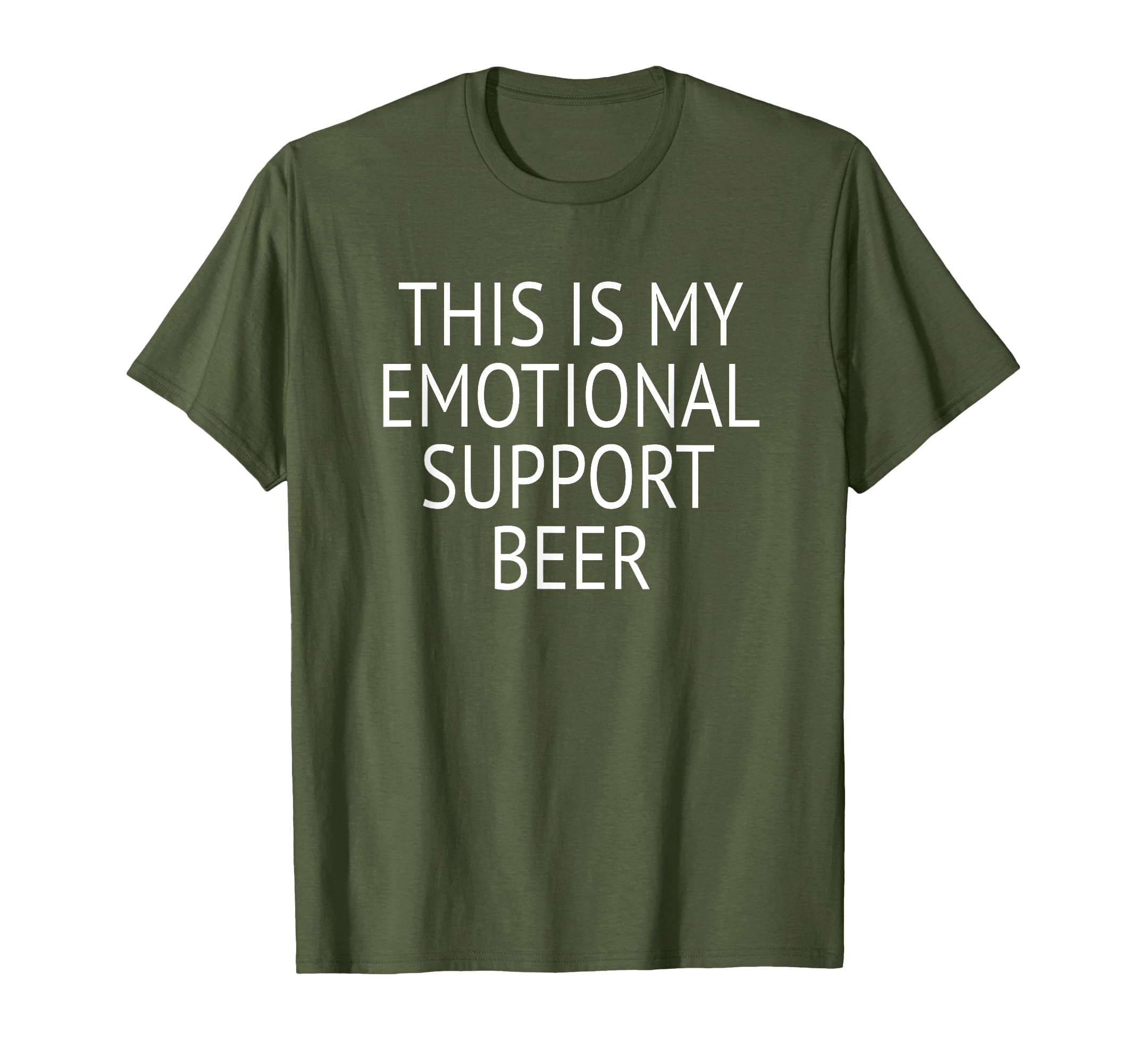 This Is My Emotional Support Beer T-Shirt - Graphic Print Unisex - T-Shirt, Sweatshirt, Hoodie