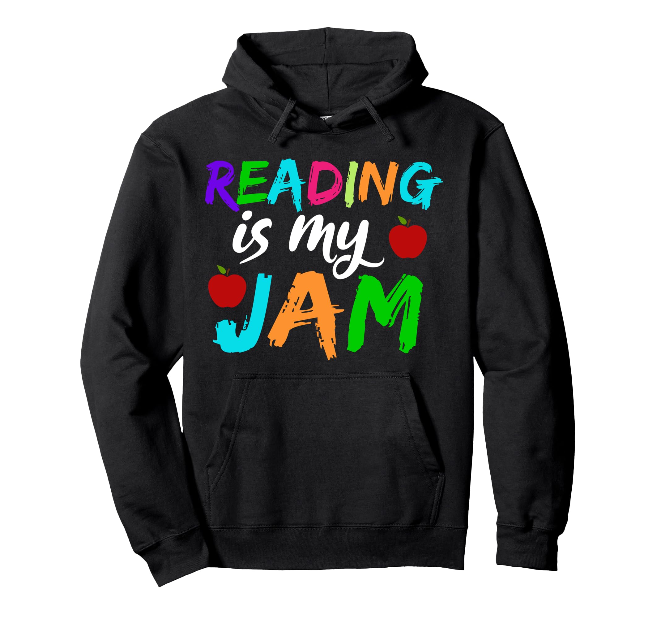 Funny Teacher Reading Is My Jam Books Hoodie - Fun Novelty Design Unisex - T-Shirt, Sweatshirt, Hoodie