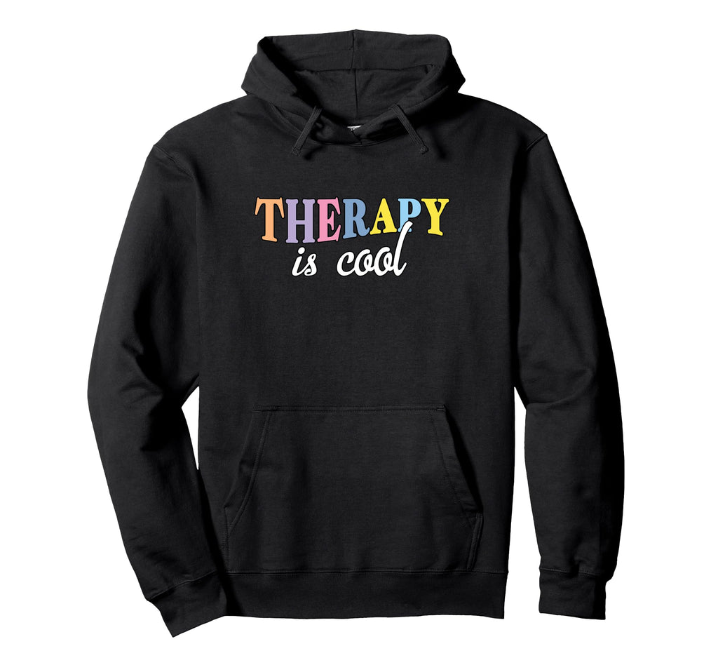 Therapy Is Mental Health Awareness Hoodie - Graphic Print for Adults - T-Shirt, Sweatshirt, Hoodie