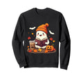 Ghost Reading Book Halloween Ghost Sweatshirt - Streetwear Style Men Women - T-Shirt, Sweatshirt, Hoodie