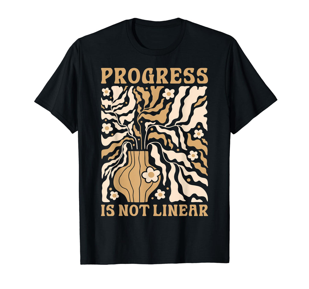 Progress Is Not Linear School Counselor T-Shirt - Novelty Apparel Unisex - T-Shirt, Sweatshirt, Hoodie