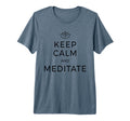 Keep Calm Meditate Yoga Meditation T-Shirt - Aesthetic Graphic for Adults - T-Shirt, Sweatshirt, Hoodie