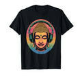 Buddha Headphones Mindfulness Music T-Shirt - Aesthetic Graphic for Adults - T-Shirt, Sweatshirt, Hoodie