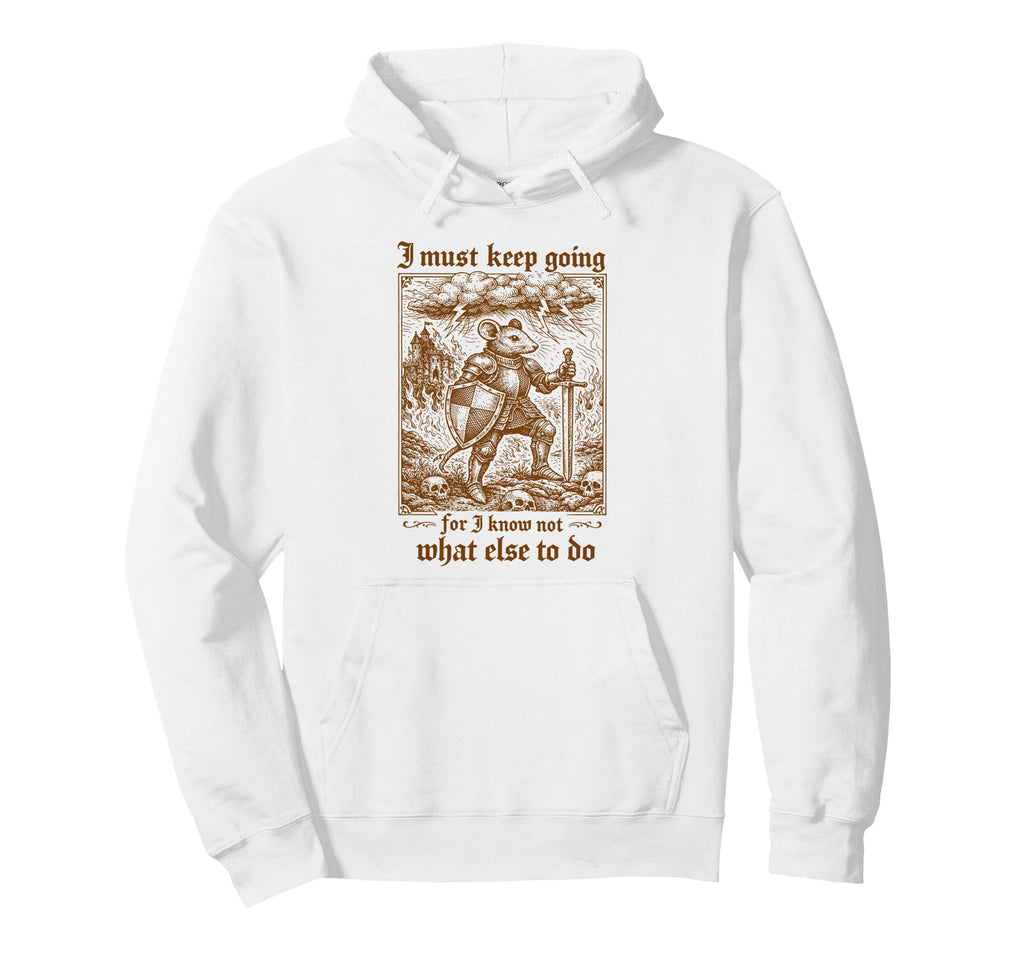 Medieval Knight Mouse Renaissance Fair I Hoodie - Graphic Print Men Women - T-Shirt, Sweatshirt, Hoodie