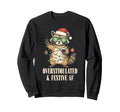 Overstimulated Festive Af Raccoon Holiday Sweatshirt - Graphic Print Unisex - T-Shirt, Sweatshirt, Hoodie