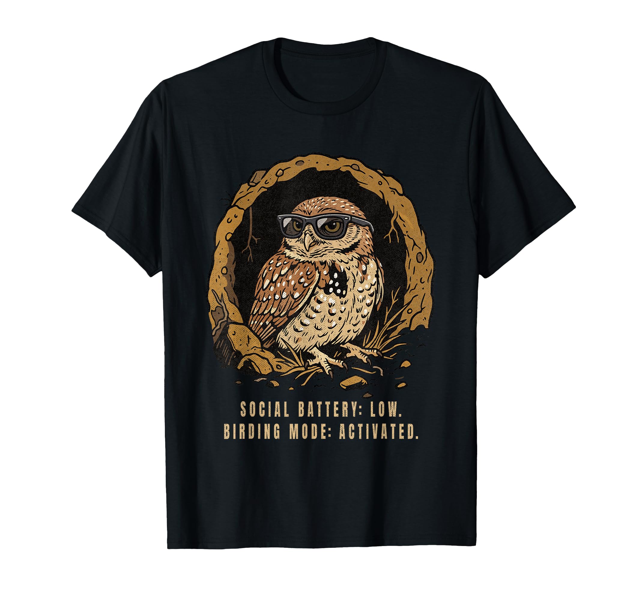 Social Battery Low Burrow Mode Activated T-Shirt - Streetwear Style Unisex - T-Shirt, Sweatshirt, Hoodie