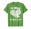 Heart Mental Health We Wear Green T-Shirt - Graphic Print for Adults - T-Shirt, Sweatshirt, Hoodie
