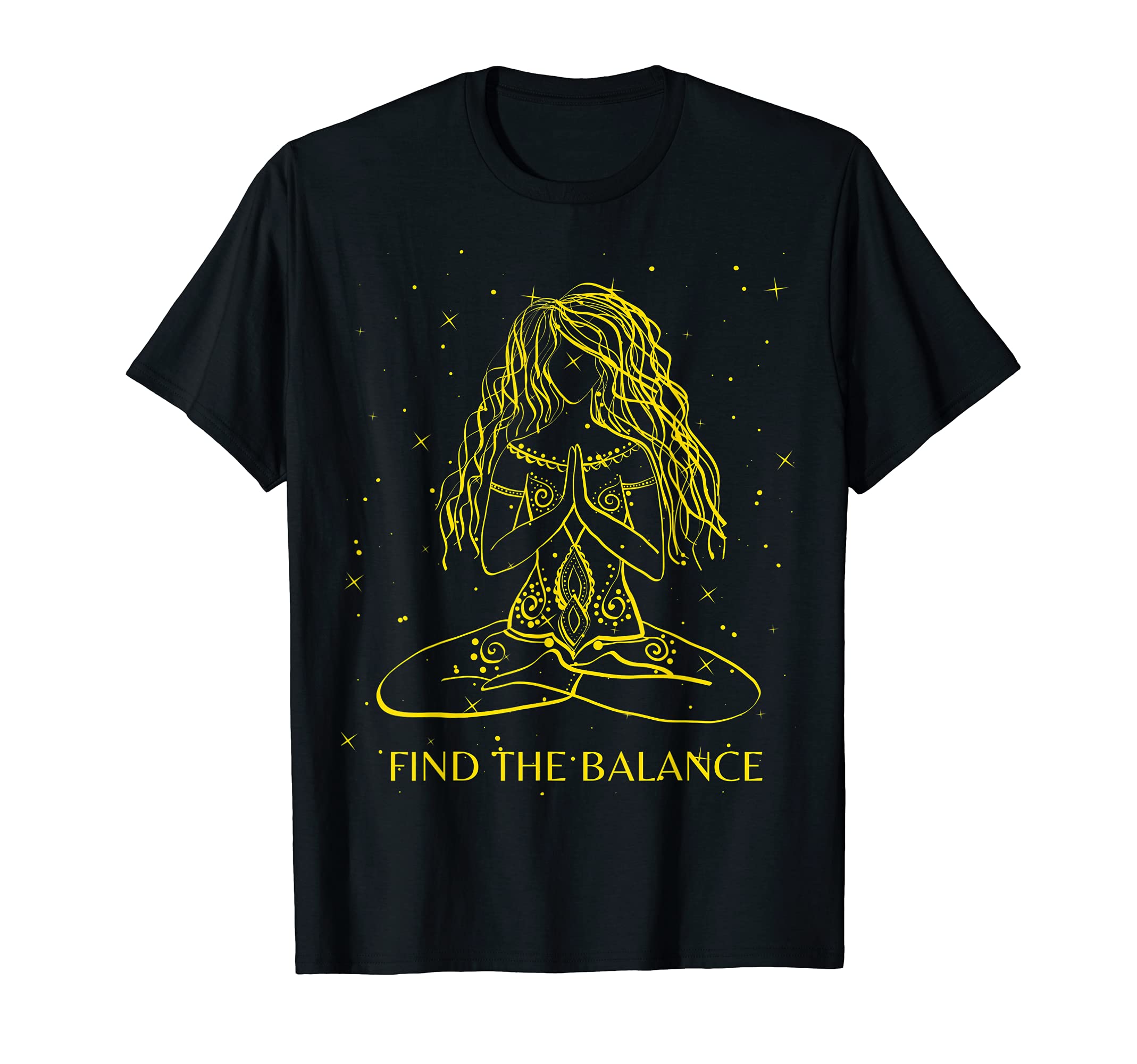 Yoga Meditation Mindfulness Peace Hippy T-Shirt - Minimalist Print Unisex - T-Shirt, Sweatshirt, Hoodie