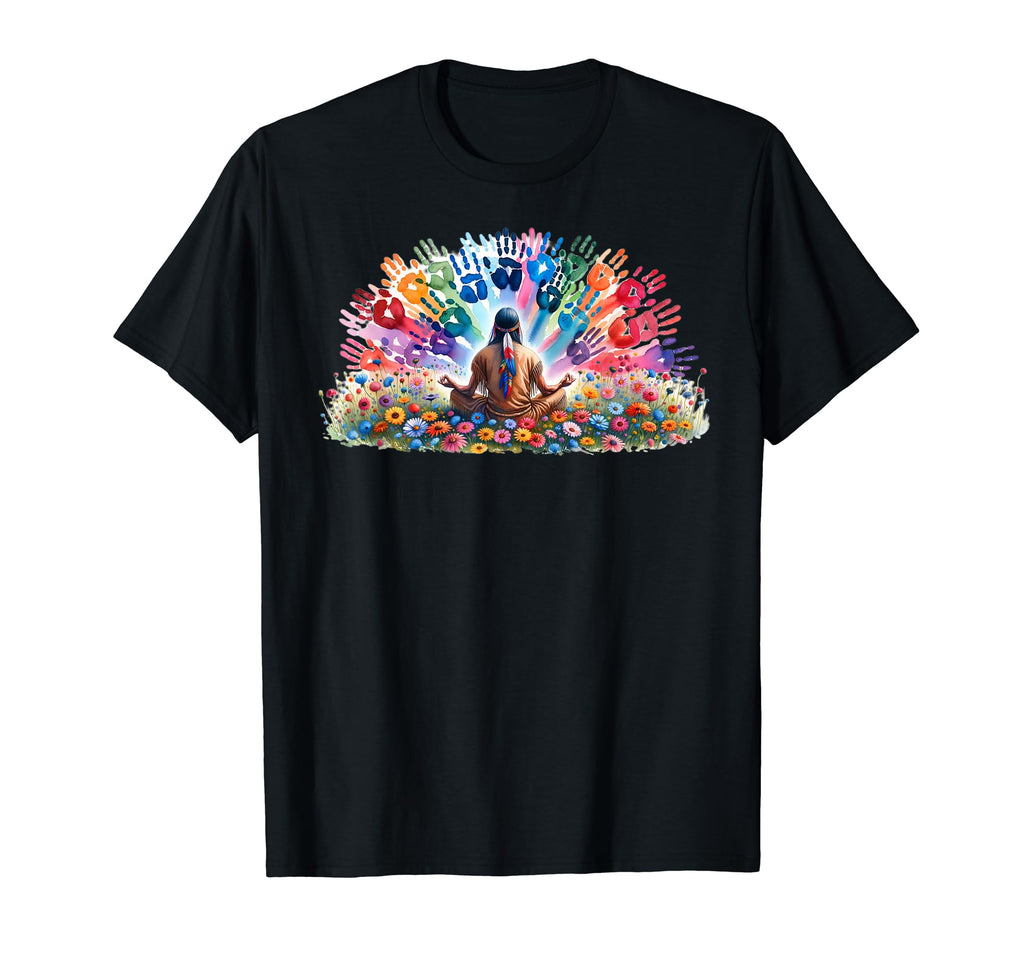 Colorful Meditation Yoga T-Shirt - Casual Everyday Wear Men Women - T-Shirt, Sweatshirt, Hoodie