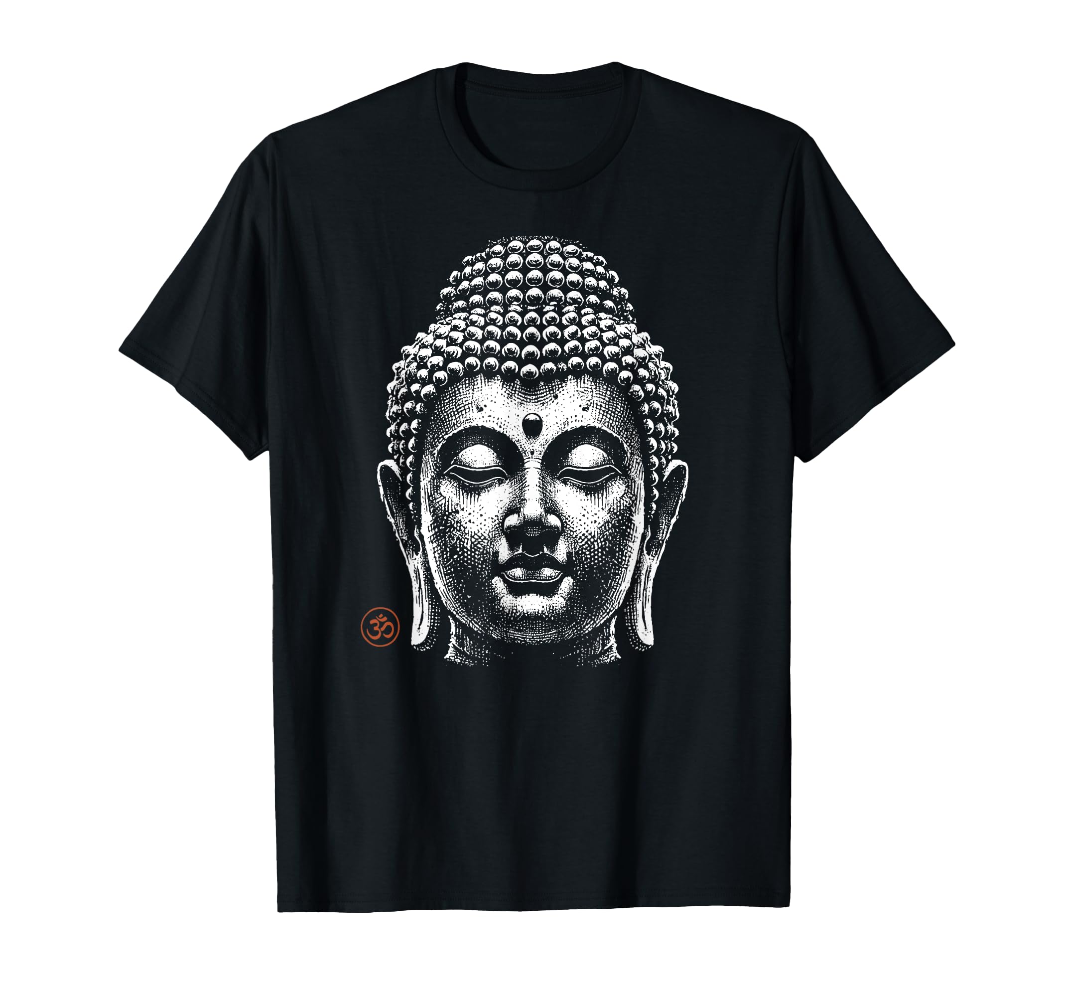 Buddha Head Minimalist Spiritual T-Shirt - Fun Novelty Design Unisex - T-Shirt, Sweatshirt, Hoodie