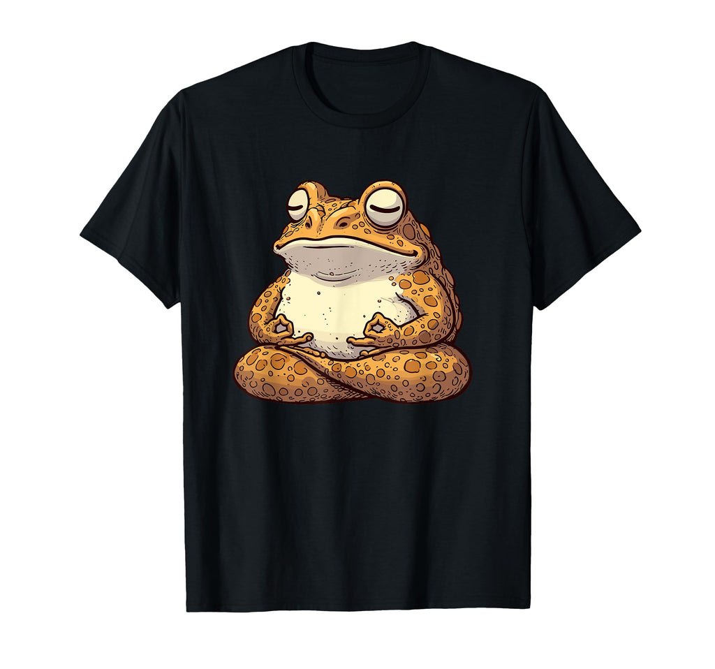 Meditation Frog Toad Yoga Pose T-Shirt - Aesthetic Graphic Men Women - T-Shirt, Sweatshirt, Hoodie