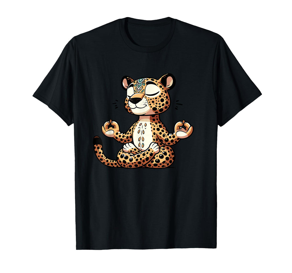 Meditation Leopard Yoga Pose Relaxing T-Shirt - Streetwear Style Men Women - T-Shirt, Sweatshirt, Hoodie