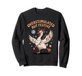 Overstimulated But Festive Funny Duck Sweatshirt - Trendy Graphic Unisex - T-Shirt, Sweatshirt, Hoodie