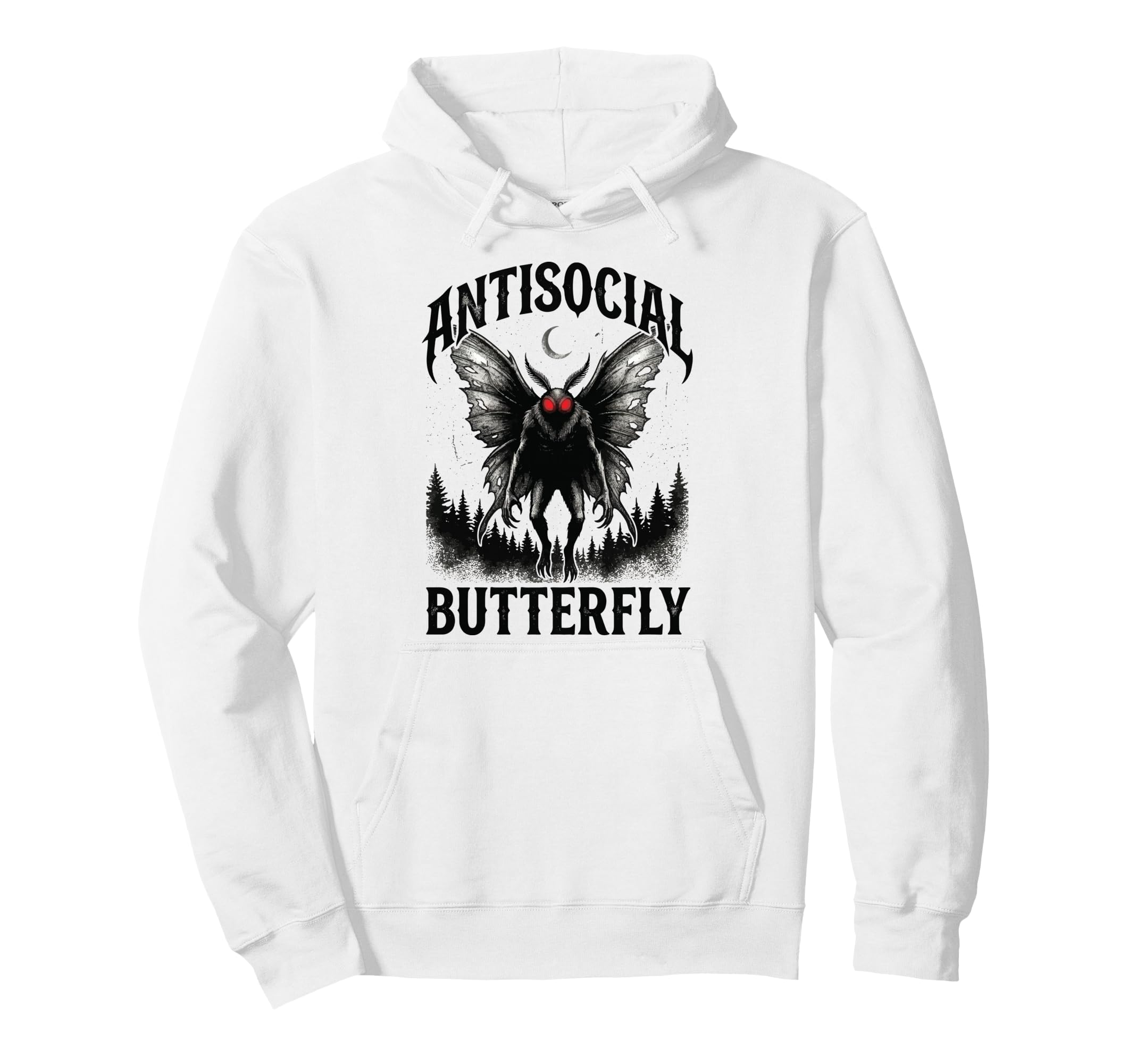 Antisocial Butterfly Hoodie - Trendy Graphic Unisex - T-Shirt, Sweatshirt, Hoodie
