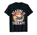 Reading Is Therapy Bibliophiles T-Shirt - Trendy Graphic Men Women - T-Shirt, Sweatshirt, Hoodie